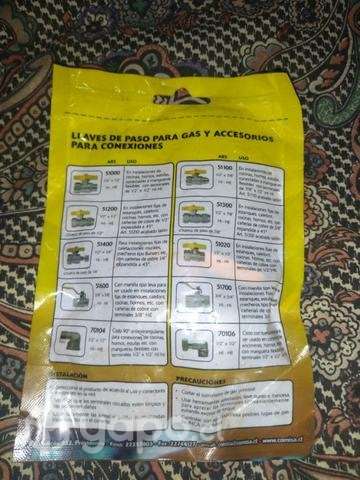 Llave de paso de gas reduciones y codos de gas - Imagen 2