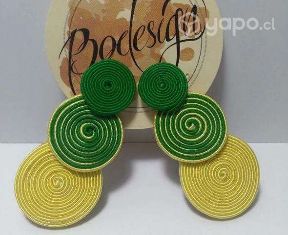 Maxi Aretes soutache - Imagen 2
