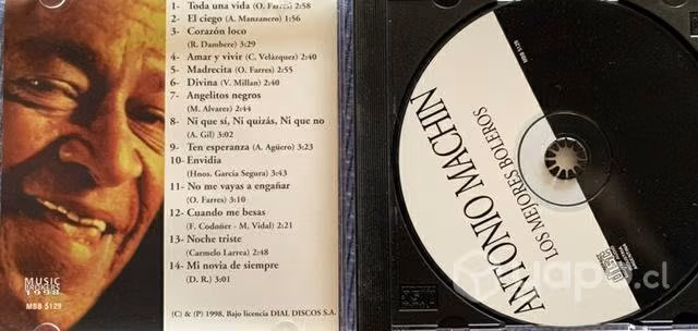 CD. Mejores boleros ANTONIO MACHIN