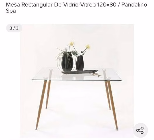 Mesa de vidrio