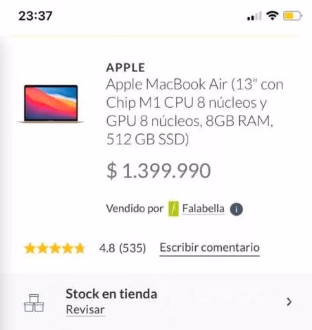 MacBook Air M1 rose gold 500 gb - Imagen 4