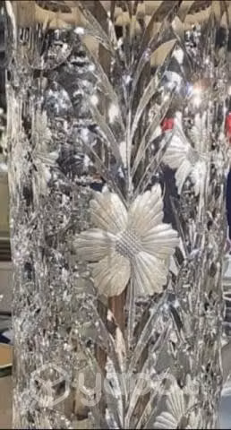 Hermosa lámpara de cristal cortado a mano - Imagen 6