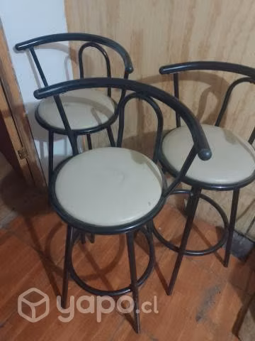 Sillas bar giratorias