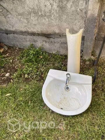 Lavamanos de pedestal,poco uso