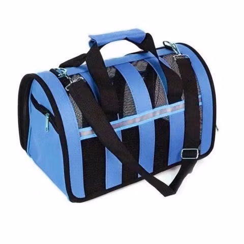 Bolso Transporte Mascotas Azul 34x24x23 CM