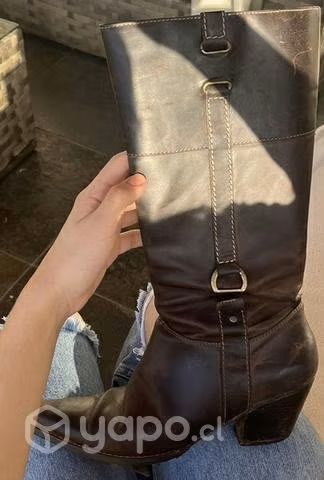 Botas vaqueras/ texanas 100% cuero
