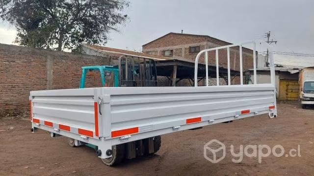 Carrocería Plana con Barandas 3.83 de largo