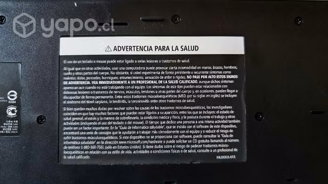 Teclado con USB nuevo jamás usado - Imagen 2