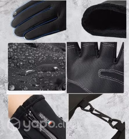 Guantes invierno antideslizantes impermeables