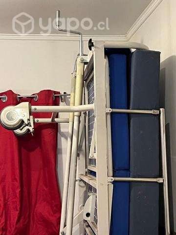 Cama clínica plegable + colchón anti escaras - Imagen 6