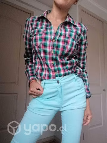 Blusa cuadrillé