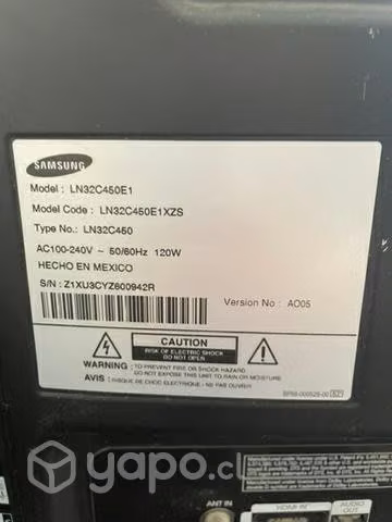 TV Samsung 32 Pulgadas
