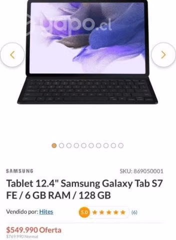 Tablet Samsung Galaxy Tab S7 FE - Imagen 6