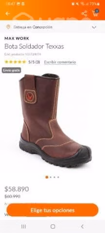 Bota de seguridad