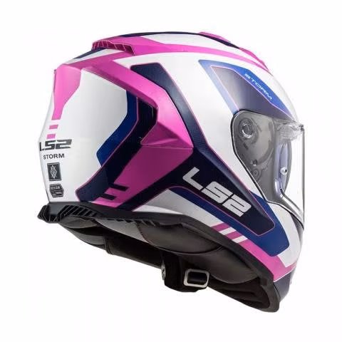 Casco integral ls2 ff800 storm techy blanco rosa