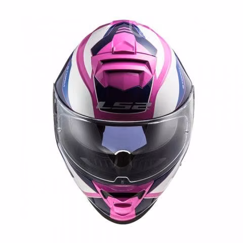 Casco integral ls2 ff800 storm techy blanco rosa