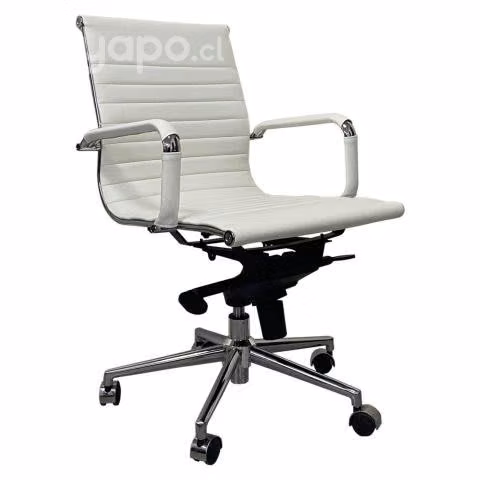 Silla bishop blanca metalica regulable