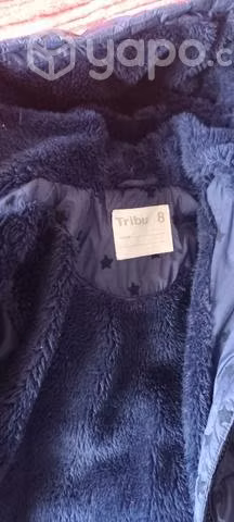Parka de niña talla 8 con chiporro
