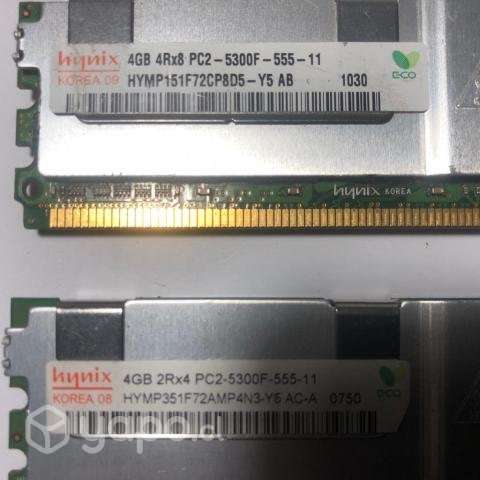Hynix HYMP151F72CP8D5-Y5 4GB 4Rx8 PC2-5300F-555-11 - Imagen 2