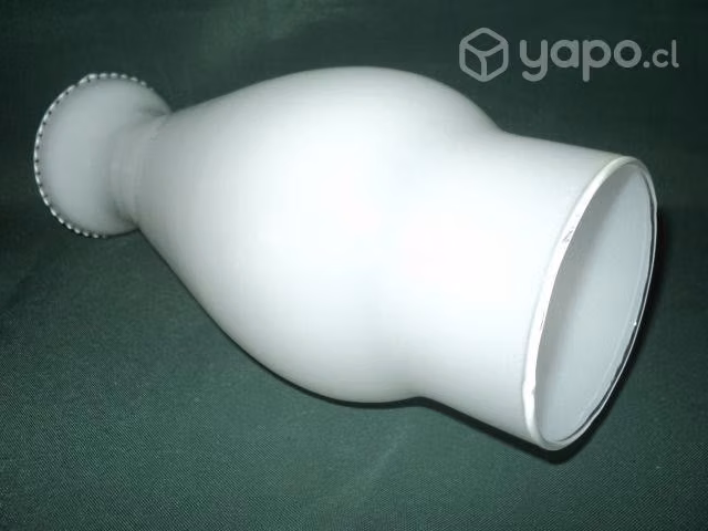 Tubo Rosa Blanco, Base 7,5 cms. Fab. Nacional - Imagen 2