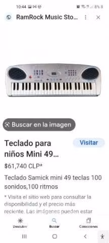 Teclado electrónico samik key board spk -2000