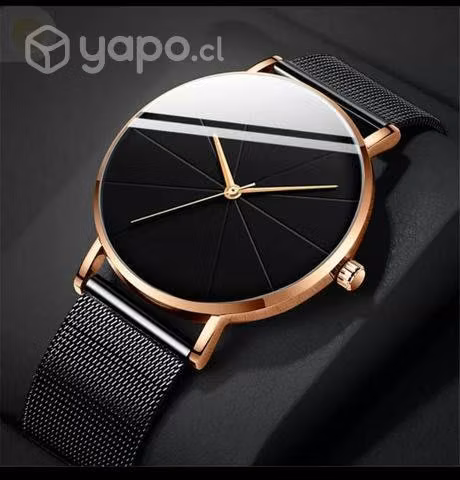 Relojes de hombre de cuarzo correas de acero inoxi