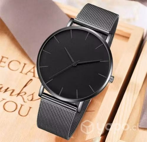 Relojes de hombre de cuarzo correas de acero inoxi