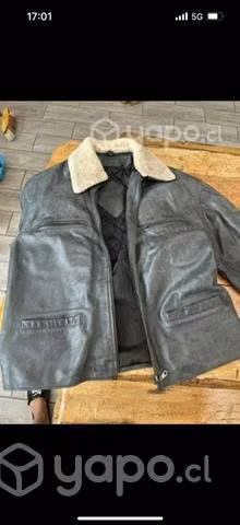 Chaqueta de cuero real