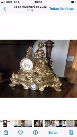 Relojes bronce masiso antiguos