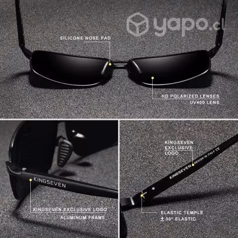 Gafas, Lentes de sol Polarizados UV400, K04 Gun Gr