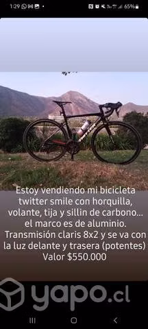 Bicicleta twitter smile