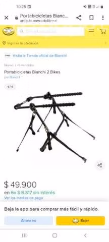 Porta bicicletas Bianchi para 2 nuevo