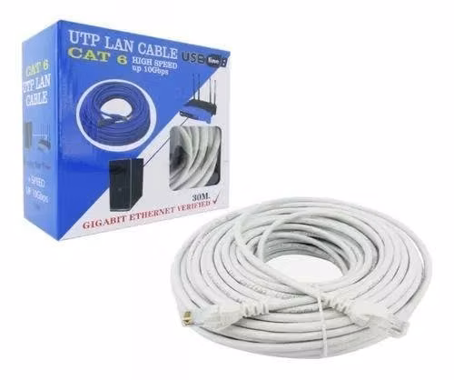 Cable De Red Ethertnet 30 Metros Rj45 Cat6 - Imagen 2