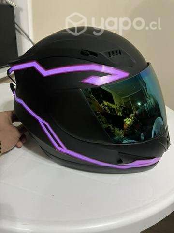 Casco para moto con luces led Talla XL - Imagen 2