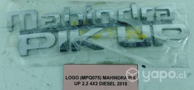 Logo (MPQ075) Mahindra Pik Up 2.2 4x2 Diesel 2018