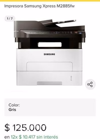 Impresora Multifuncional Tonner Samsung