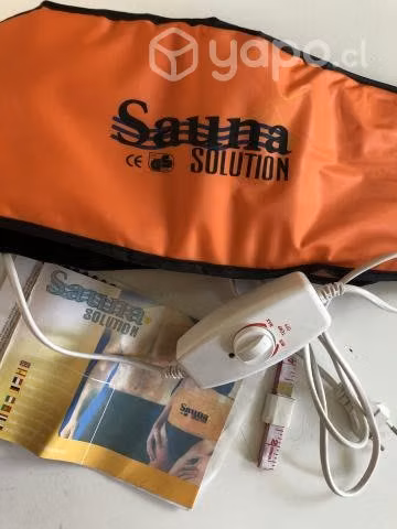 Cinturon sauna solution + cinta de medidas + libr
