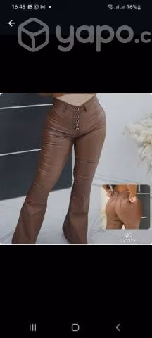 Jeans ecocuero Flare