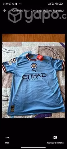 Camiseta Manchester city Halland NUEVA