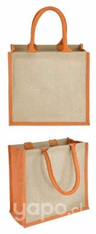 Bolsa De Yute Bicolor 30x30x15 Cm Ecofamy - Imagen 3