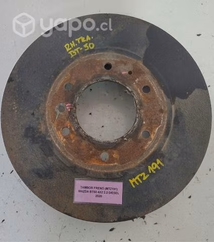 Tambor Freno (191) Mazda BT50 4x2 2.2 Diesel 2020