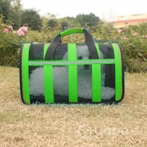 Bolso Transporte Mascotas Verde 34x24x23 CM