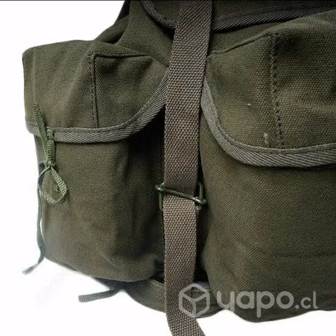 Mochila militar de lona modelo clásico - Imagen 2