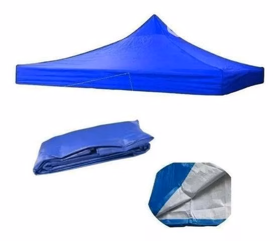Lona Repuesto Toldo 2x2 Impermeable Filtro Uv AZUL