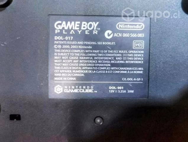 Gamecube con Gameboy player y control inalámbrico