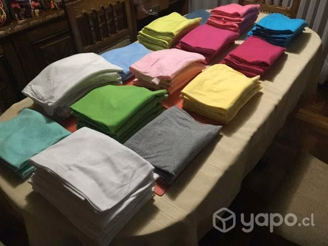 Lote 57 poleras 100% algodon