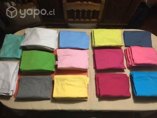Lote 57 poleras 100% algodon