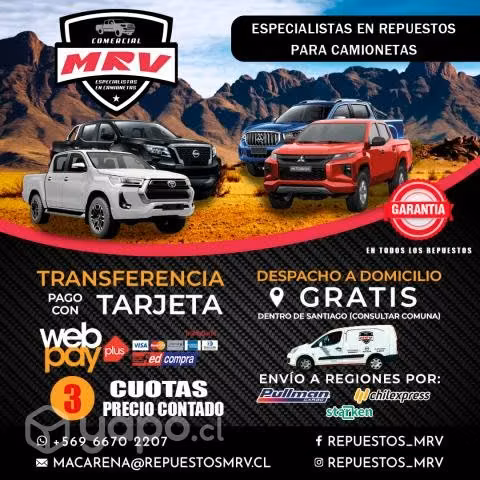 Amortiguadores del mitsubishi l200 2.4cc