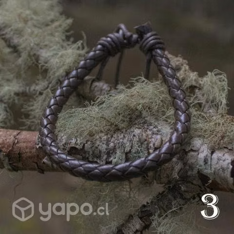 Pulseras marrón simples 2x1
