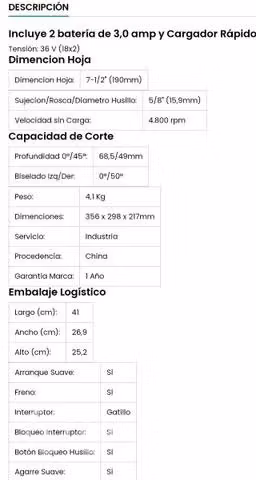 Sierra circular Inalámbrica Makita DHS710RF2J